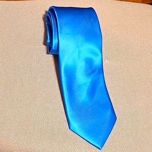 Le chateau men's neck tie, blue color CA #01217, 100% polyester